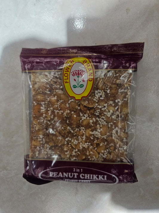 PEANUT CHIKKI  3 IN 1 FLOWER 100 GM